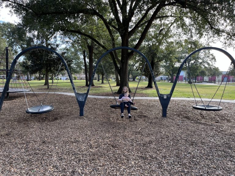 Swings at Clear Lake Park