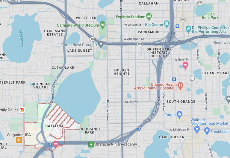 Map of Isle of Catalina, Orlando, FL